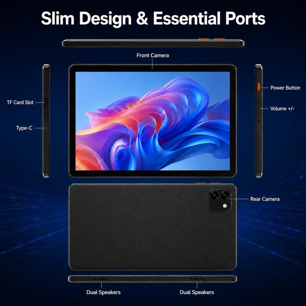 Android 15 Tablet 10.1 in 12GB RAM 64GB ROM G755011