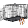 48 Inch Double Door Metal Dog Crate with Divider Panel B931