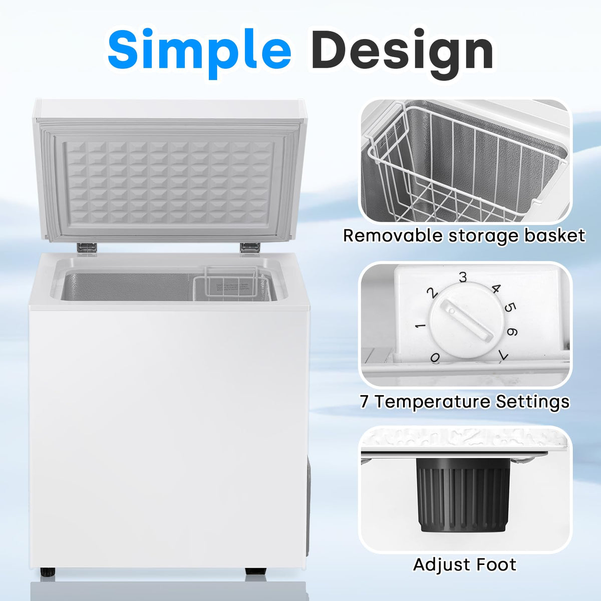 2.0 Cu.Ft White Chest Freezer H610749