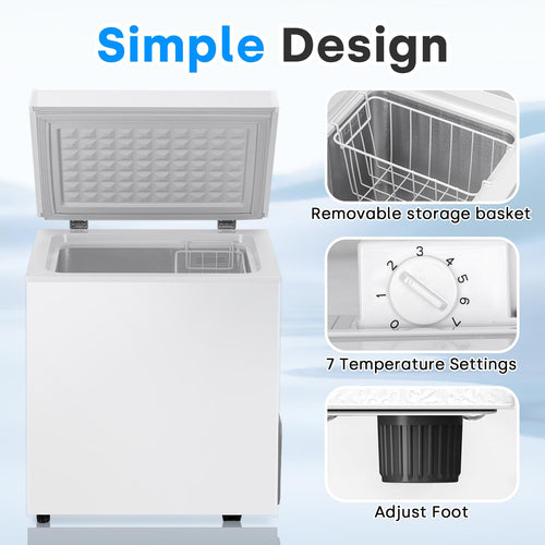 2.0 Cu.Ft White Chest Freezer H610749