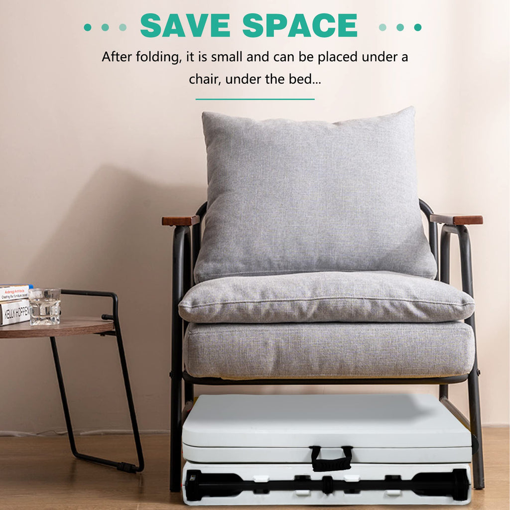 6FT White Portable Plastic Folding Table N967316