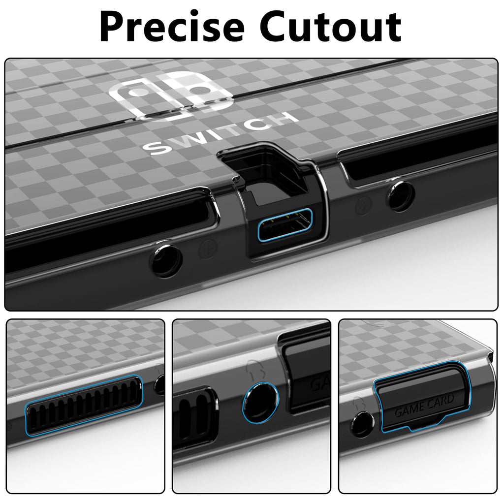 Switch OLED Dockable Hard PC Case with Thumb Stick Caps P454675