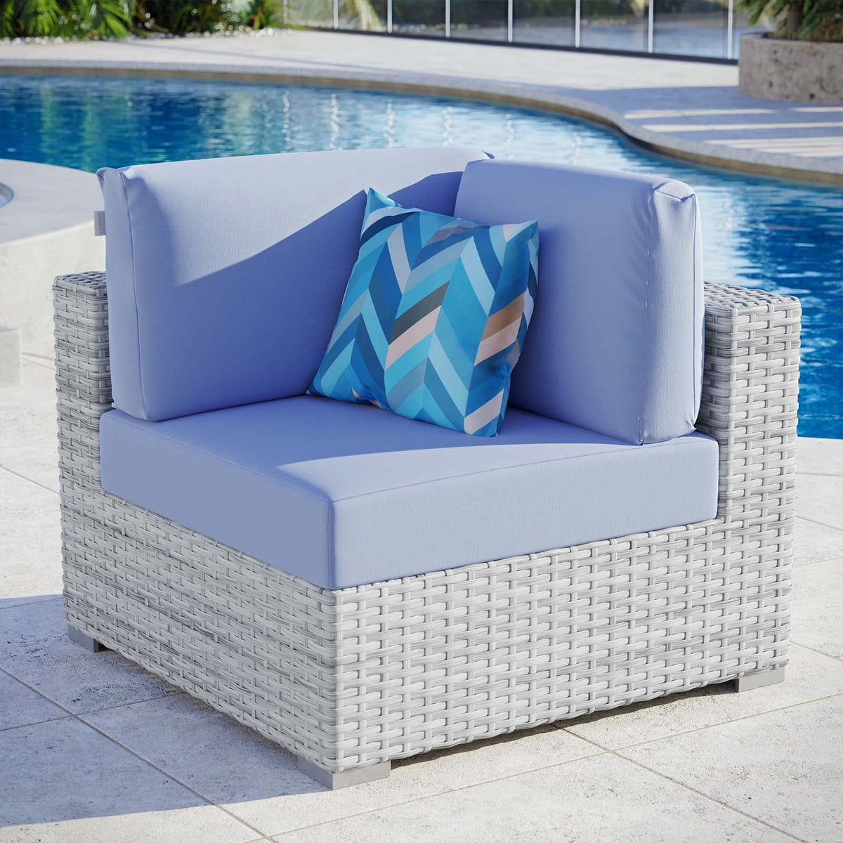 Rattan Wicker Lounge Chair U119416
