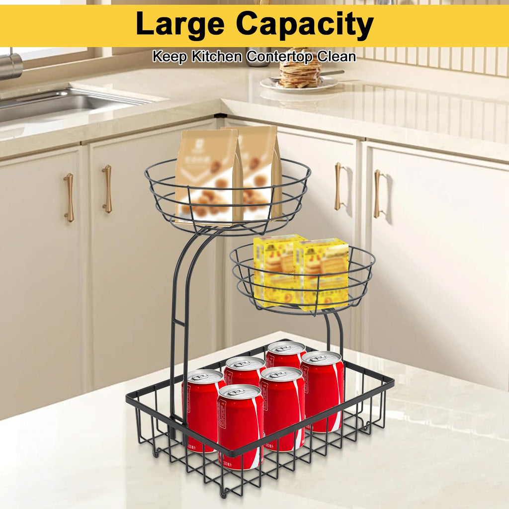 3 Tier Metal Fruit Vegetable Basket T313189