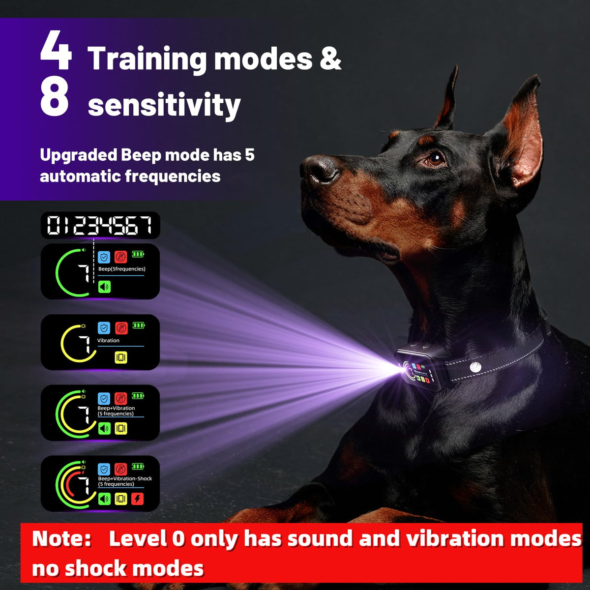 Rechargeable Anti Bark Training Collar 2 Pack U5504