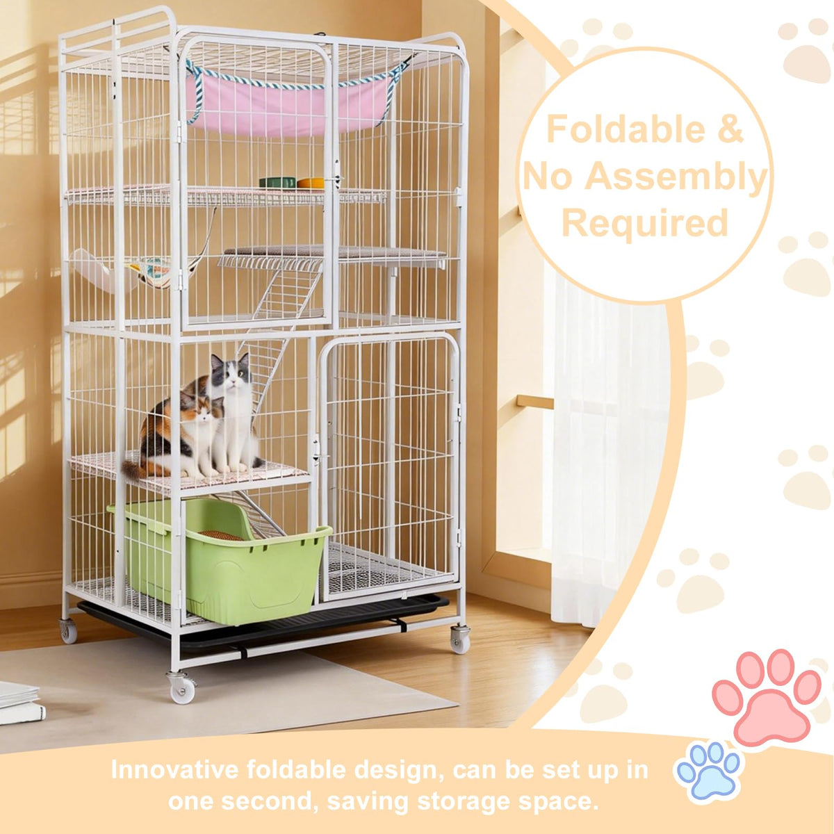 4 Tier Indoor Cat Playpen J328