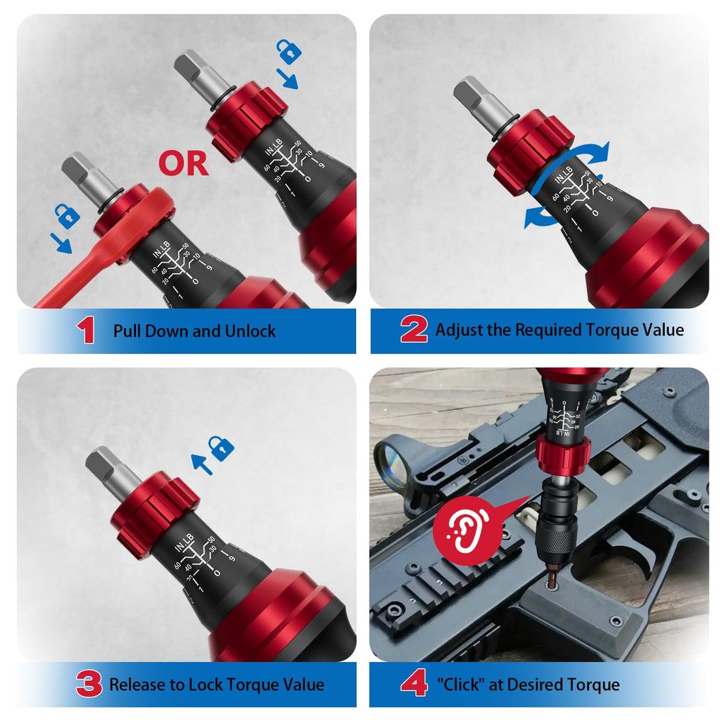 1/4" Torque Screwdriver 36 PCS Set D22827