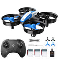 Mini Drone RC Nano Quadcopter with Auto Hovering 3D Flips and 3 Batteries Blue B164273