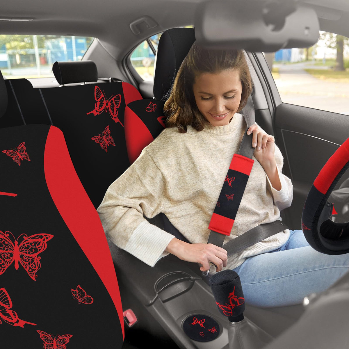 47 Pcs Full Car Seat Covers Set E4999