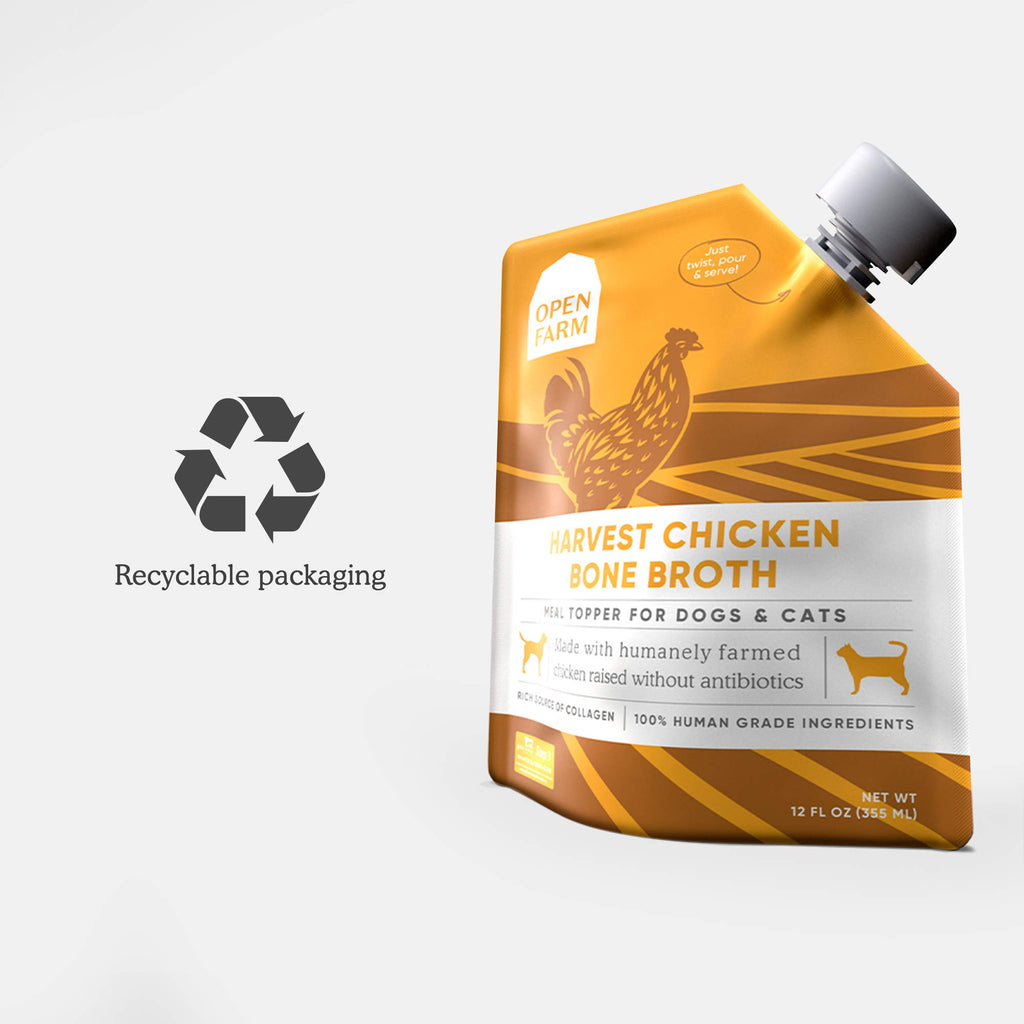 Chicken Bone Broth Food Topper for Dogs and Cats 12oz O748192