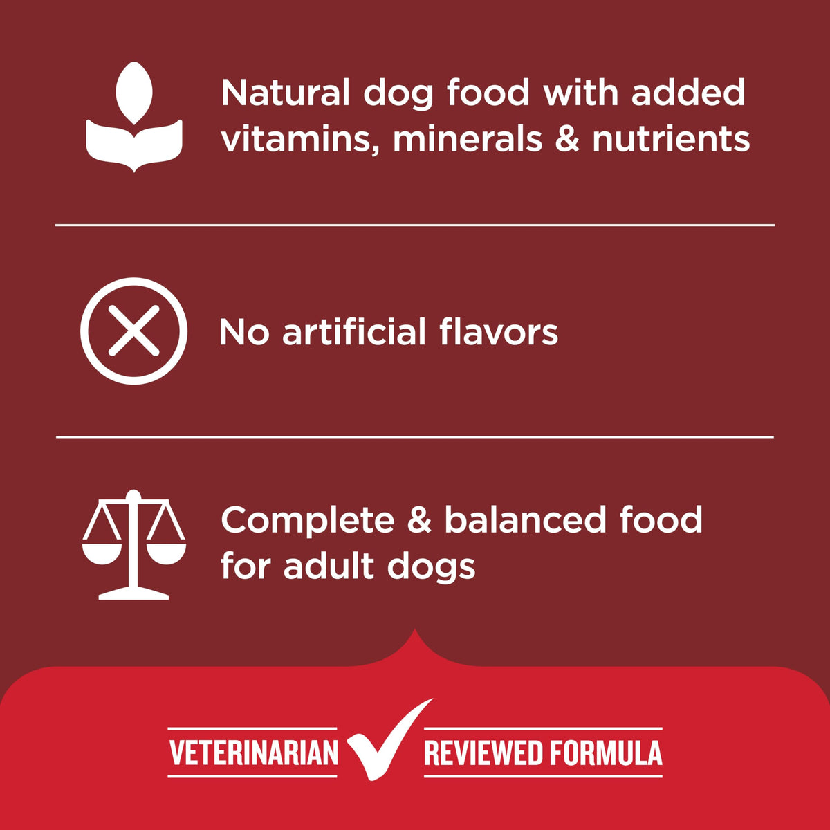 Dry Dog Food, Beef, Pea & Brown Rice, 40 lb. Bag F3348