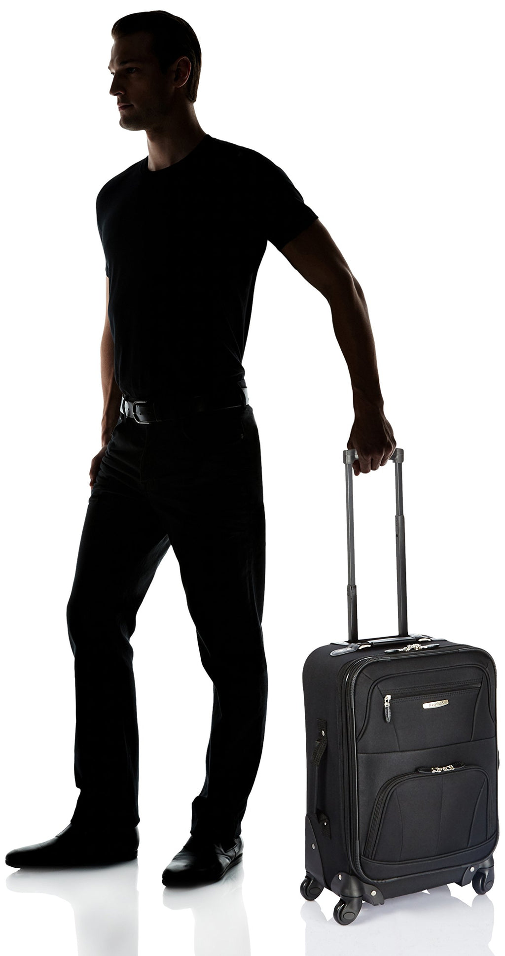 Black Expandable Spinner Carry-on 19" H526