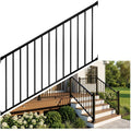 Heavy Duty Aluminum Stair Railing Kit, Textured Black M66905