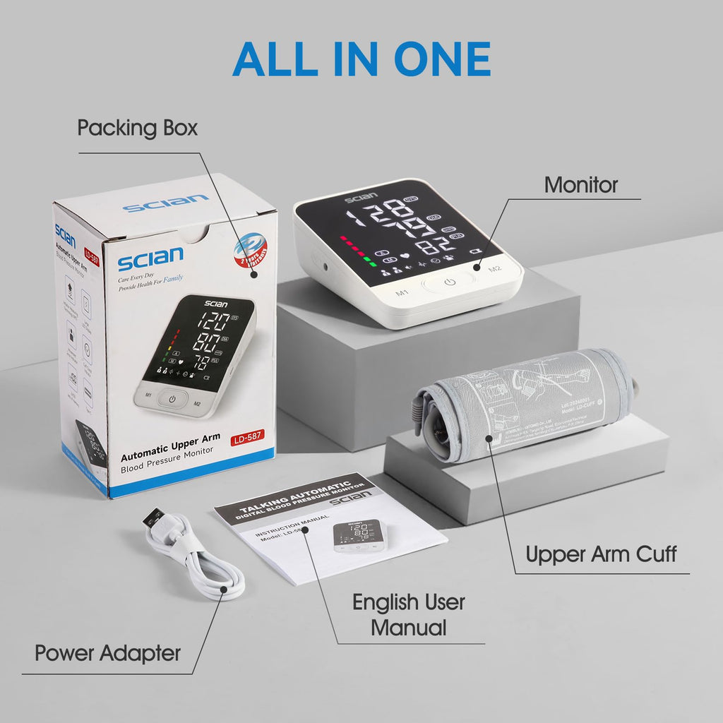 Automatic Blood Pressure Monitor Arm Cuff with LED Display H83648