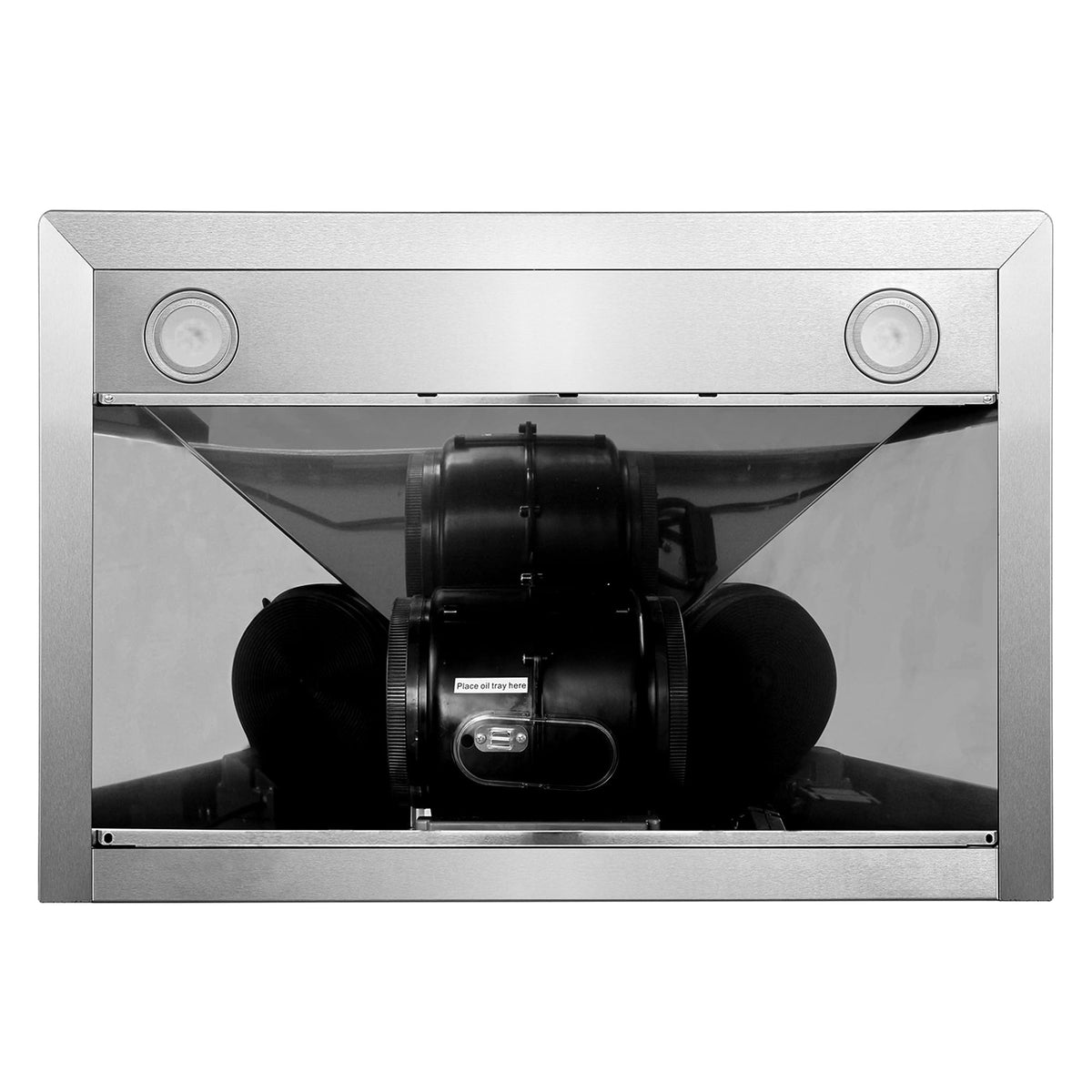 30 in. 380 CFM Ducted Wall Mount Range Hood Stainless Steel E493