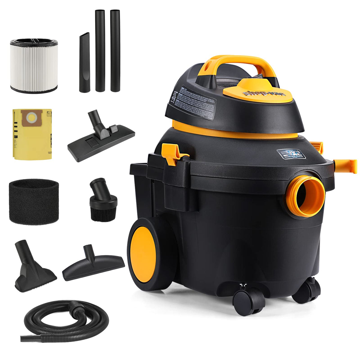 4 Gallon 5.5 Peak HP Wet/Dry Utility Vacuum with Cart L91024