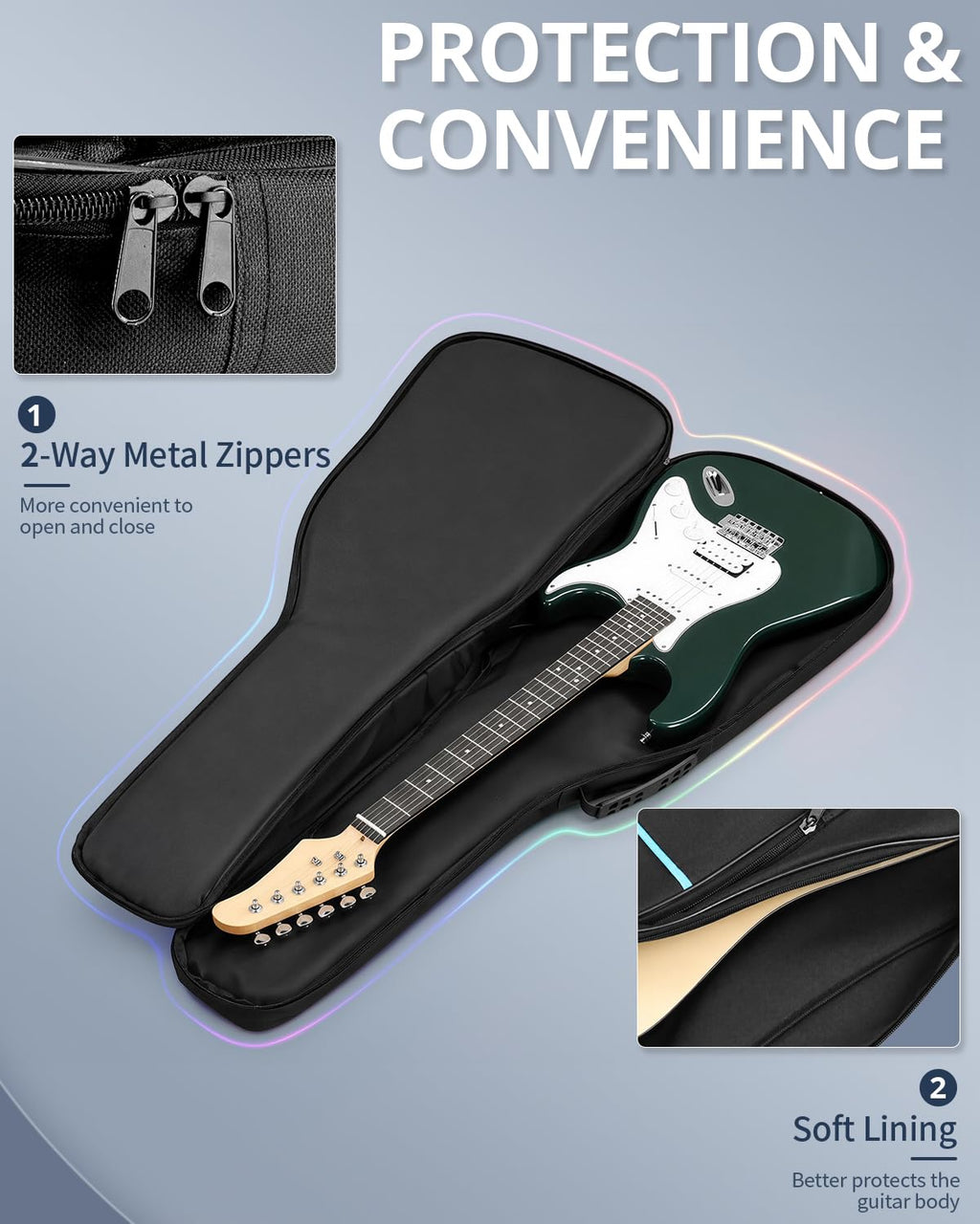 37/38/39 Inch Waterproof Cloth Electric Guitar Bag S195448