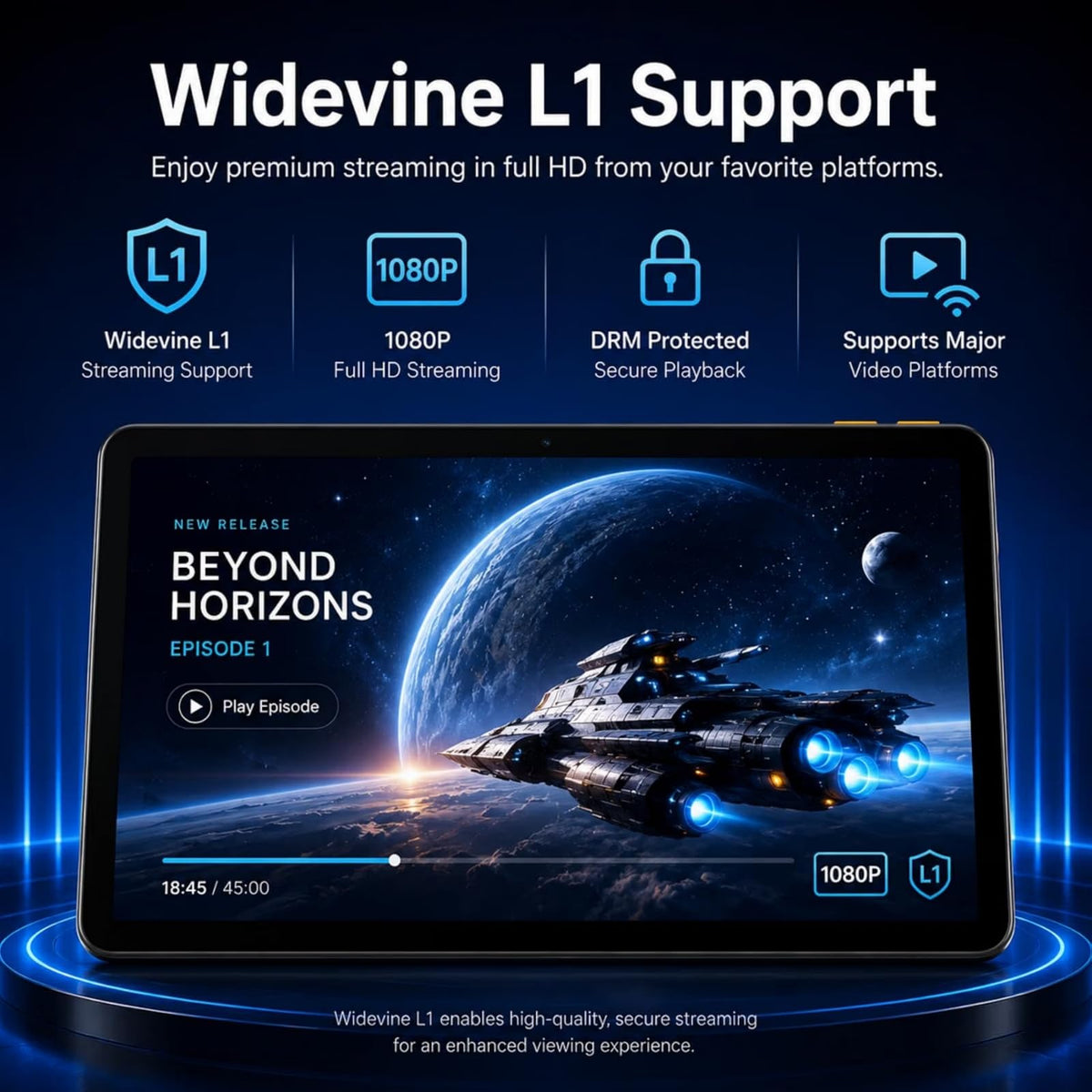 Android 15 Tablet 10.1 in 12GB RAM 64GB ROM G755011