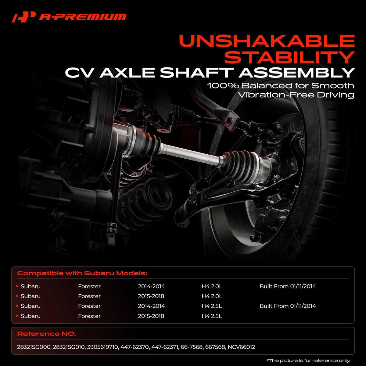 Front CV Axle Shaft Assembly G31593