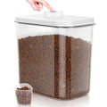 Dog Cat Food Storage Container with Handles, Stackable Pop Up Lids T661657