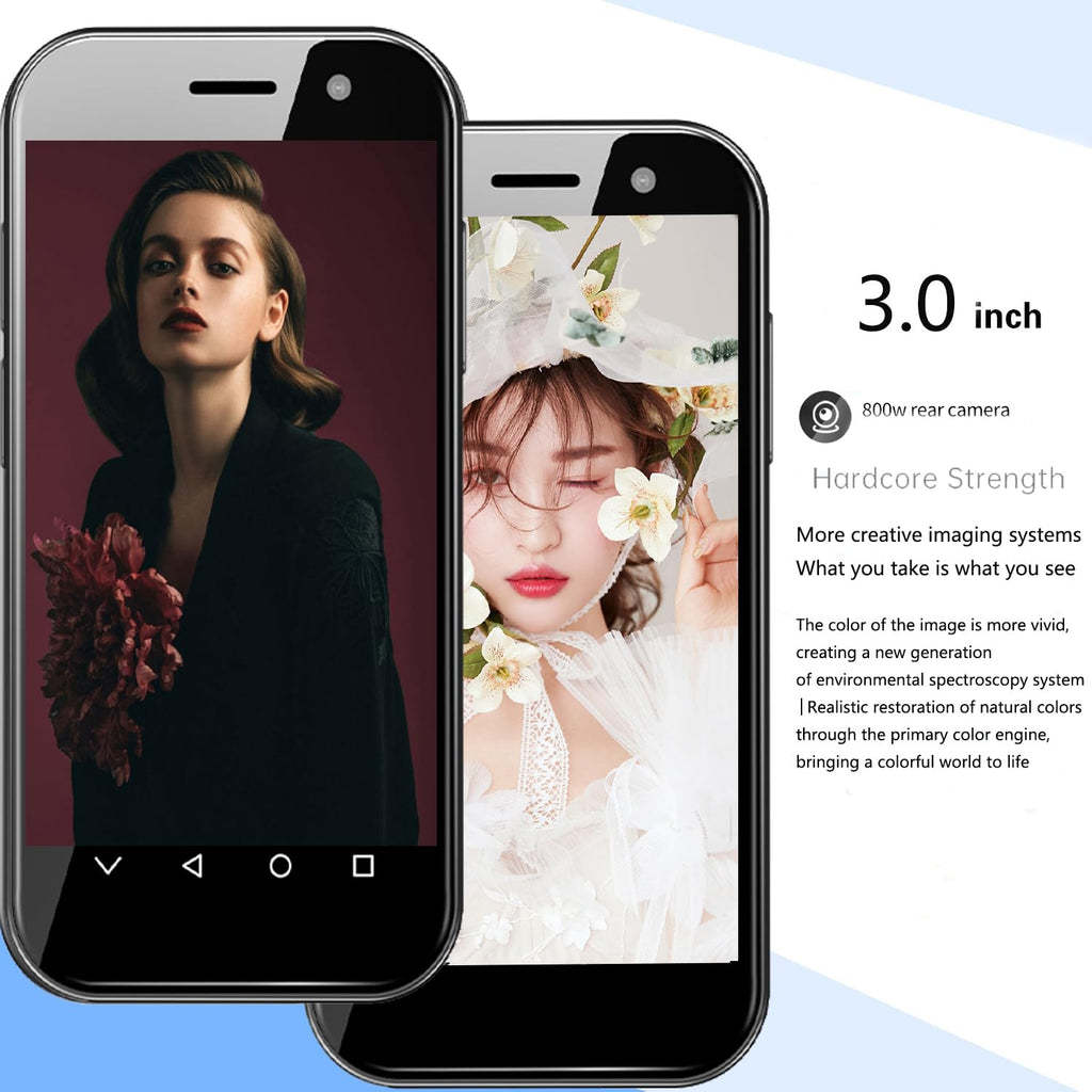 Mini Smartphone Unlocked Cell Phone 3.0 Inch Android 4G Quad Core Dual SIM Black S4220