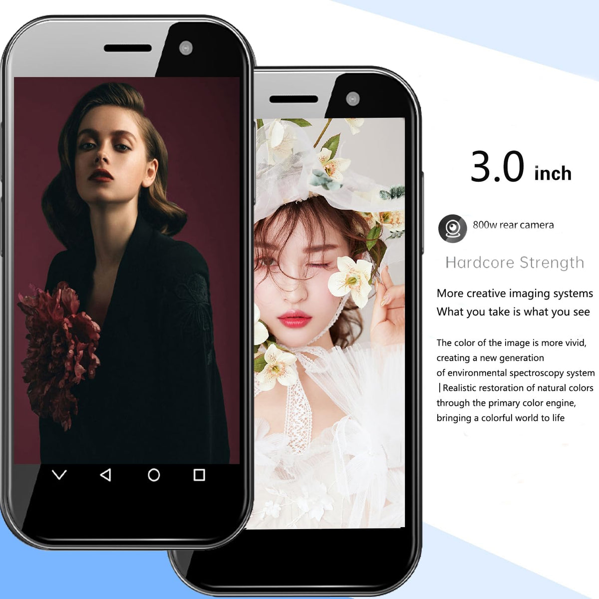 Mini Smartphone Unlocked Cell Phone 3.0 Inch Android 4G Quad Core Dual SIM Black S4220