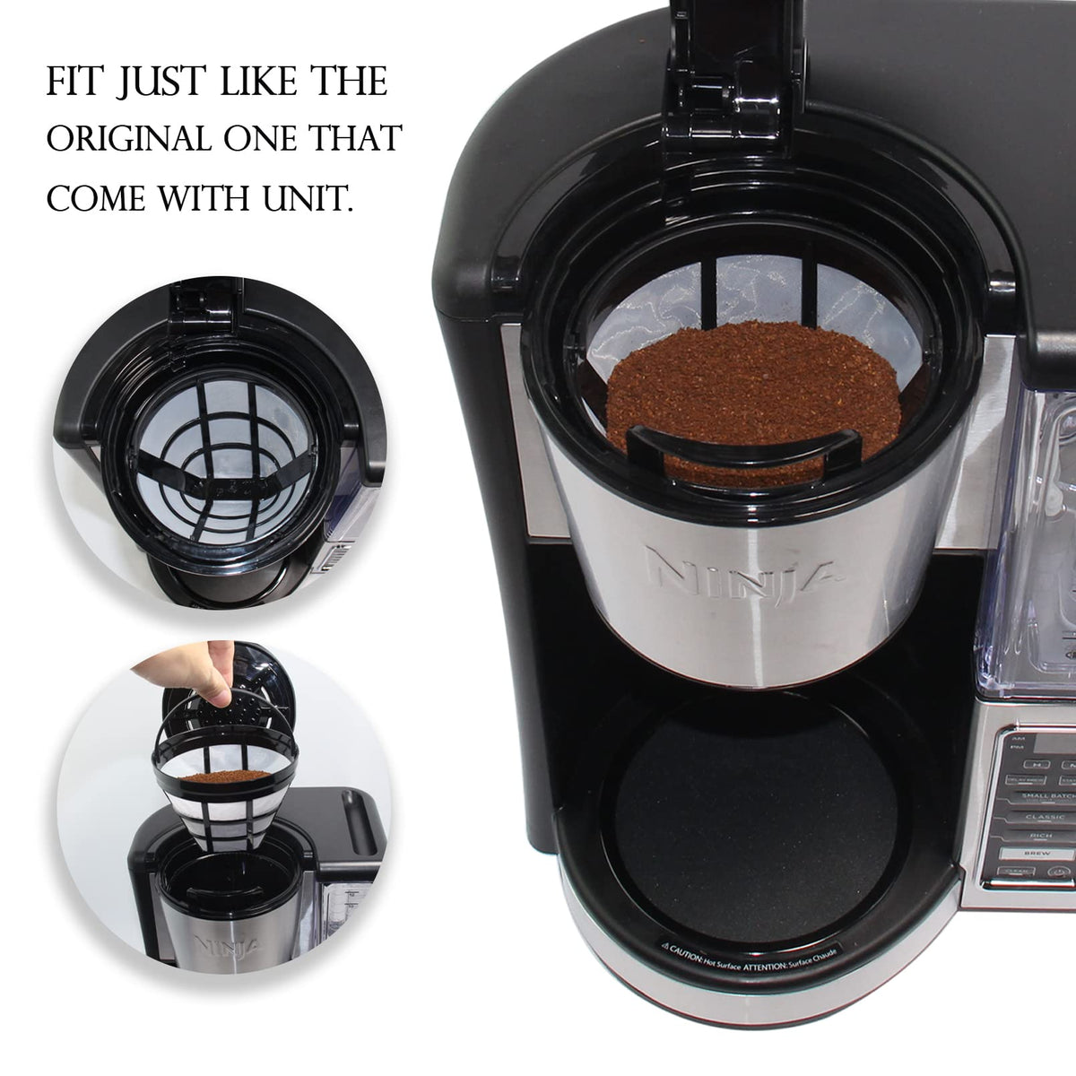 4-Pack Reusable Cone Coffee Filter S98466