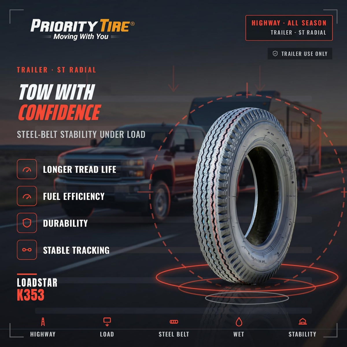 5.30X12" Trailer Tire G9176