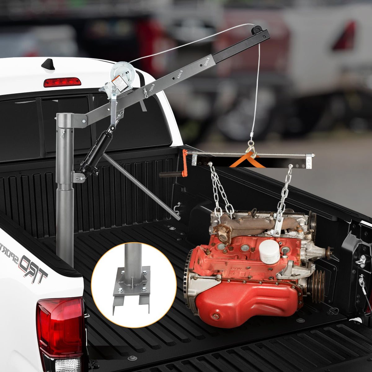 Hydraulic Pickup Truck Crane with 1000 lbs Capacity N9398