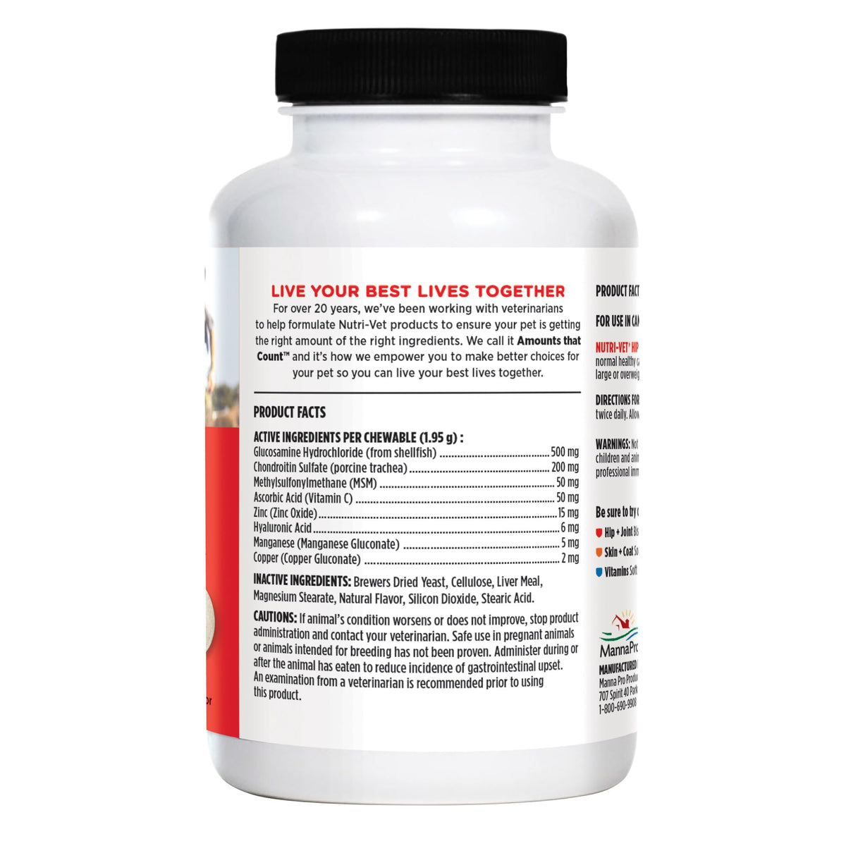 500mg Glucosamine Hip & Joint Supplement, 120 Ct I878