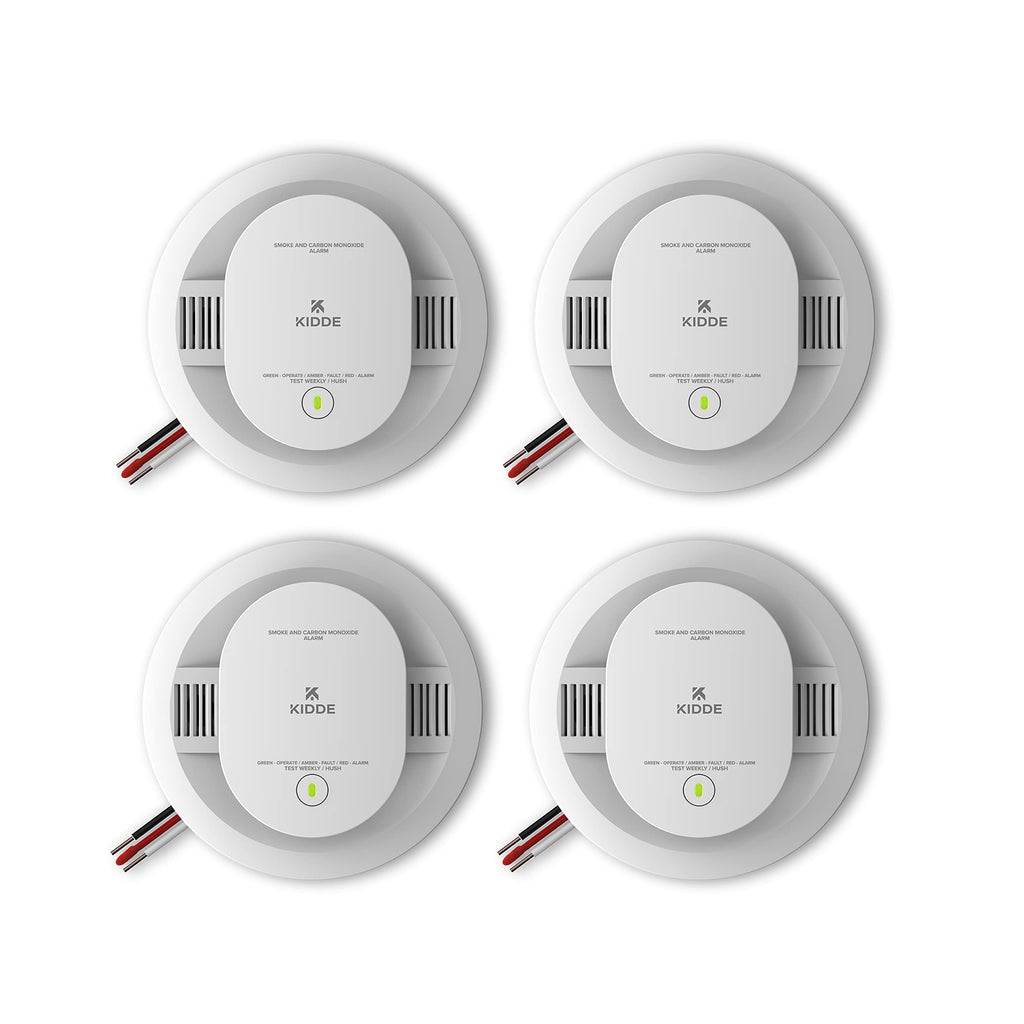 Hardwired Smoke & Carbon Monoxide Detector, 4 Pack R2926