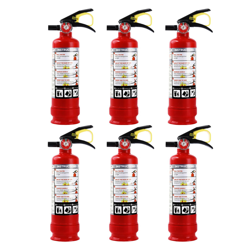 2.5 lb ABC Dry Chemical Fire Extinguishers 6-Pack C6645