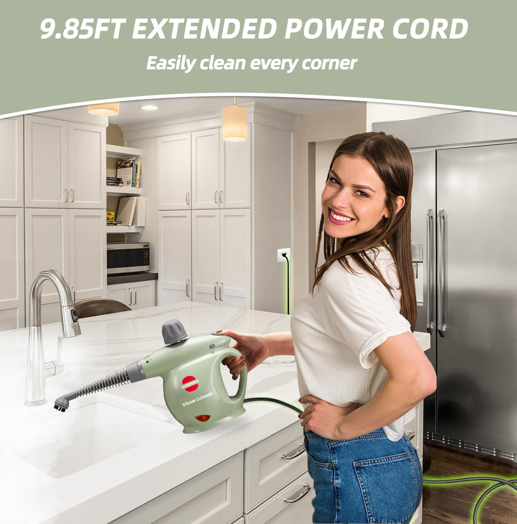 Handheld Pressurized Steam Cleaner with 13 Accessories S555481
