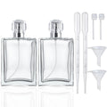 2 Pack 100ml Refillable Glass Spray Bottles I535010