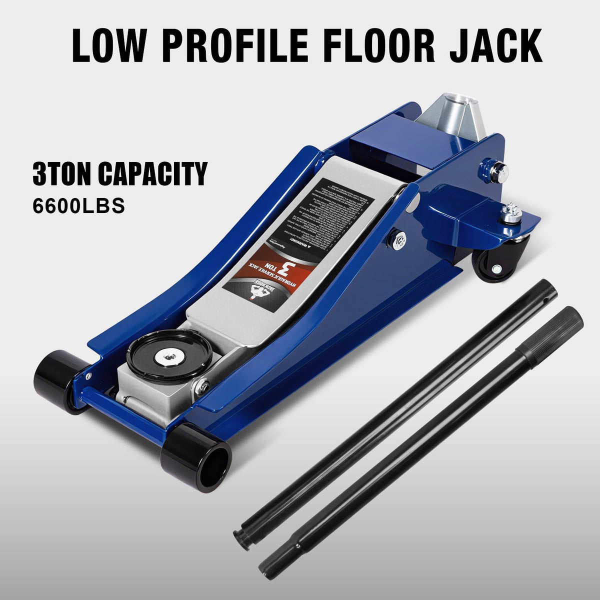 3 Ton Low Profile Hydraulic Steel Floor Jack V912129