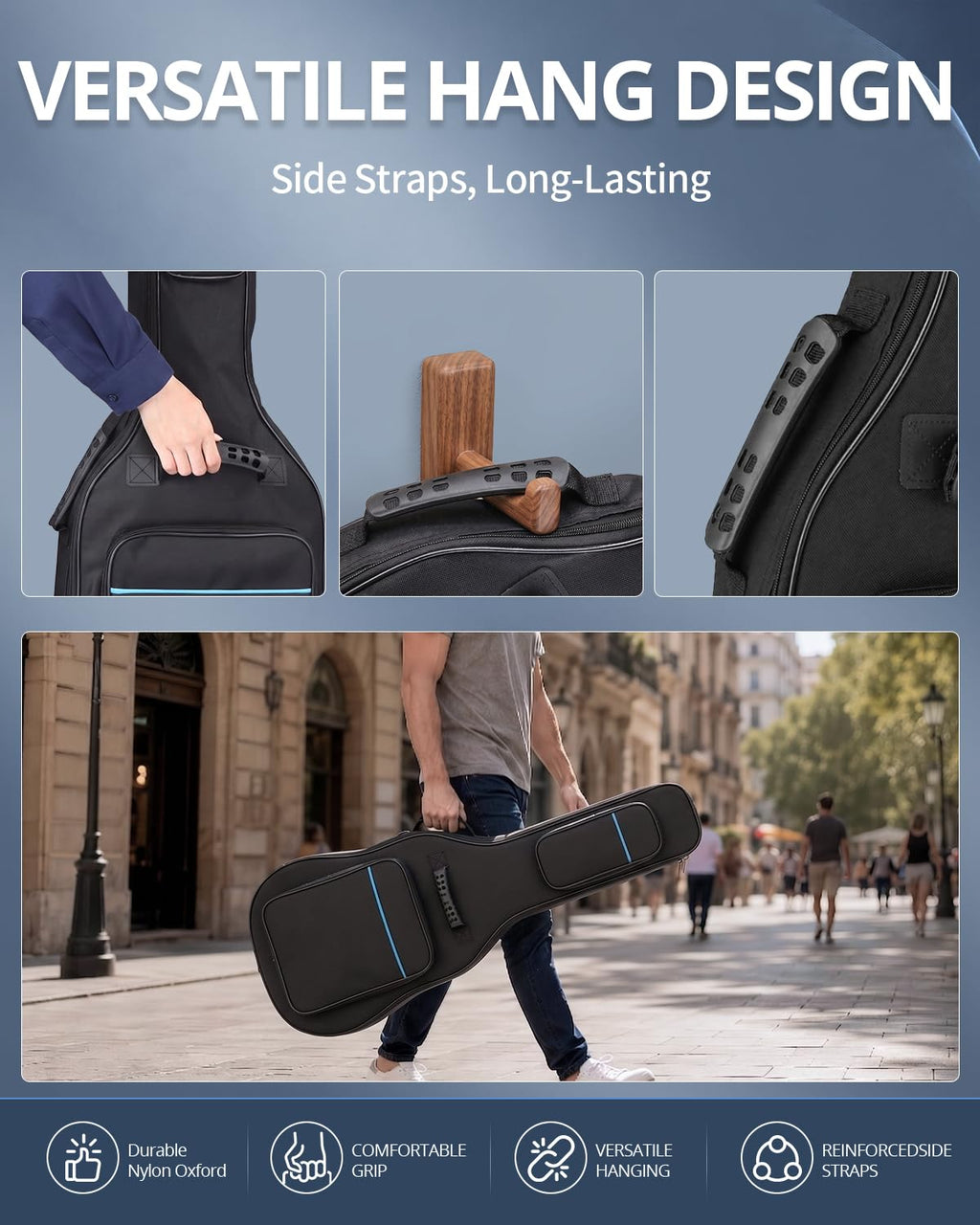 37/38/39 Inch Waterproof Cloth Electric Guitar Bag S195448