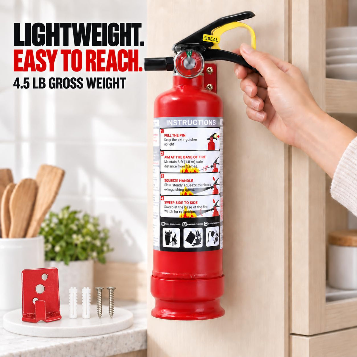 2.5 lb ABC Dry Chemical Fire Extinguishers 6-Pack C6645