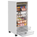 White 10 Drawer Rolling Storage Cart T930371