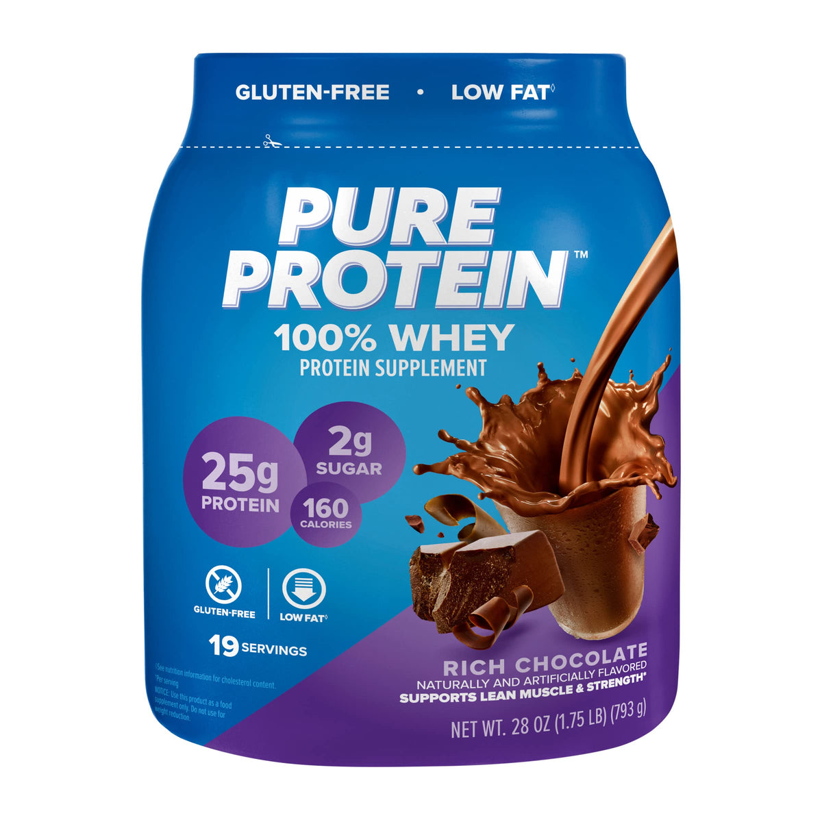 Whey Protein Powder Rich Chocolate 25 g Protein Z536