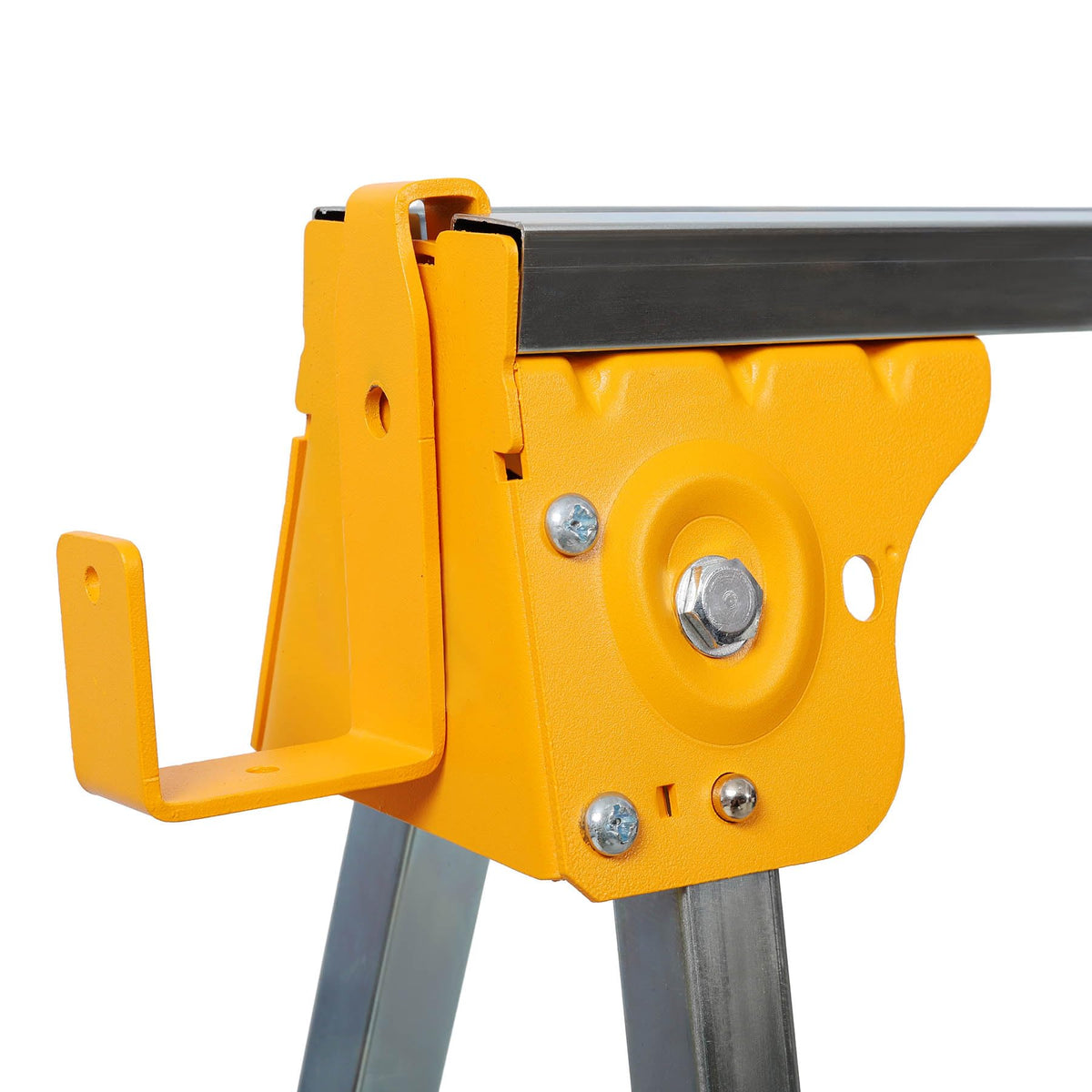 2-Pack Adjustable Height Folding Steel Sawhorse M7298