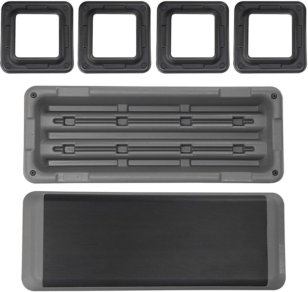 43" Adjustable Aerobic Exercise Step Platform with 4 Removable Risers P790