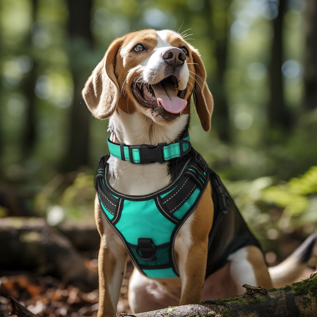 Reflective Adjustable Neoprene Padded Dog Collar N30674