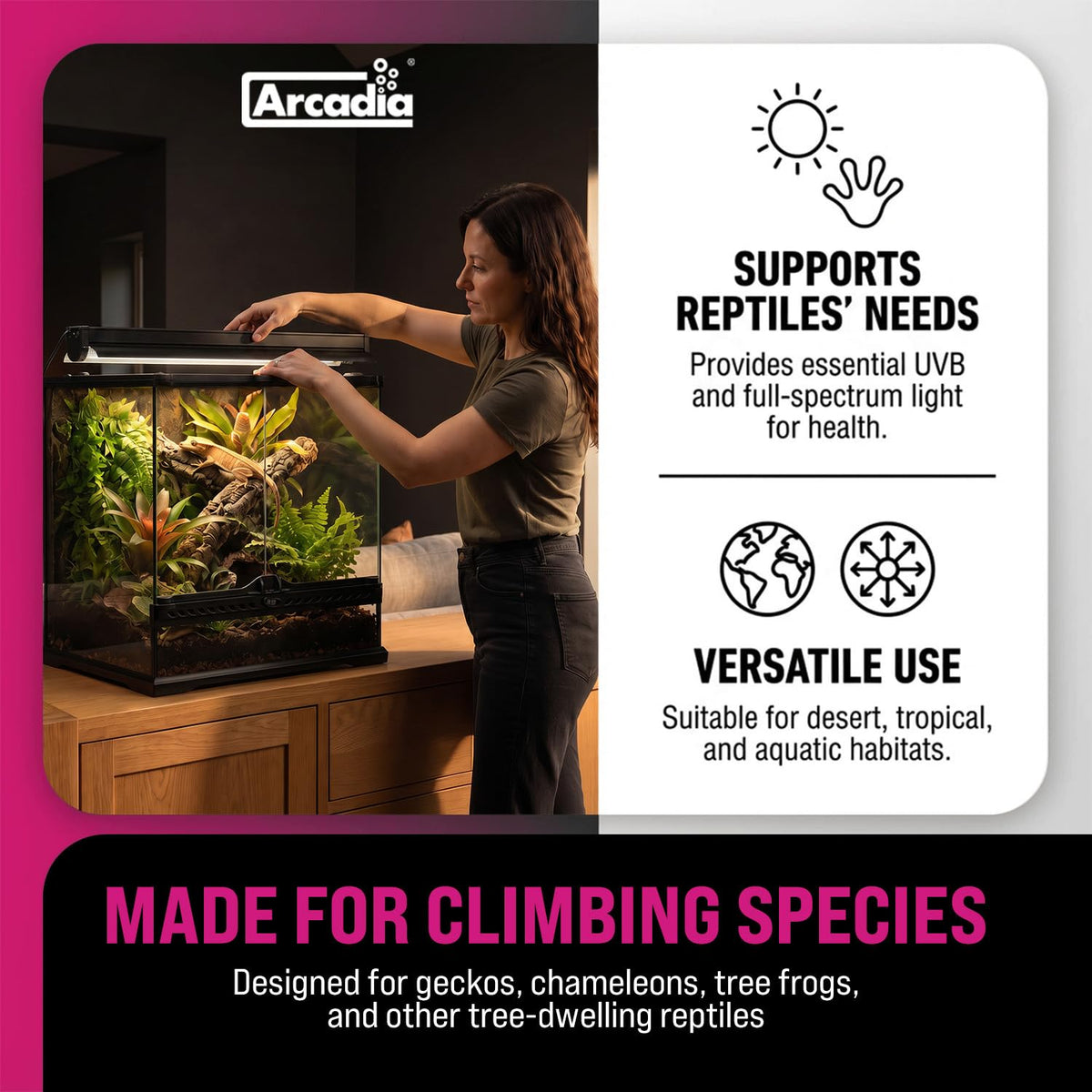 36" 39 Watts 6% UVB Reptile Light Fixture Kit B491151