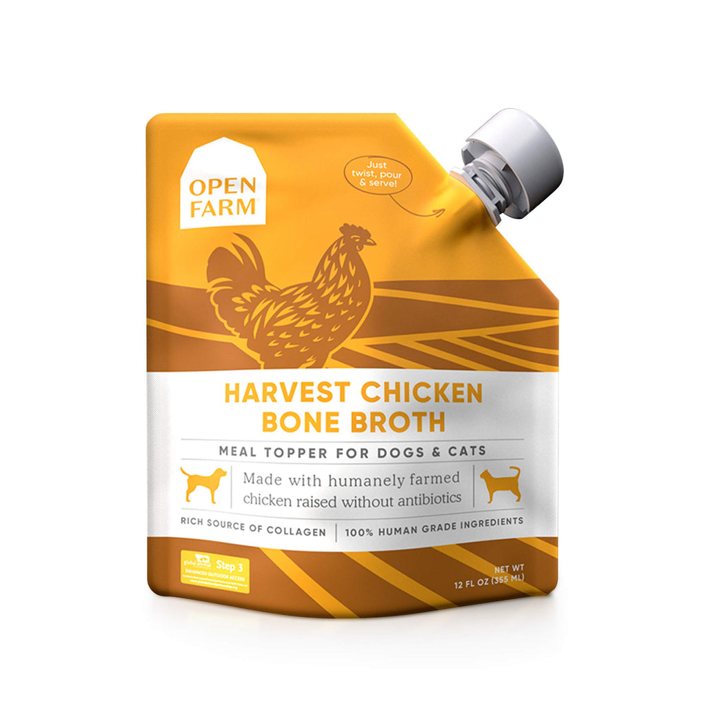 Chicken Bone Broth Food Topper for Dogs and Cats 12oz O748192