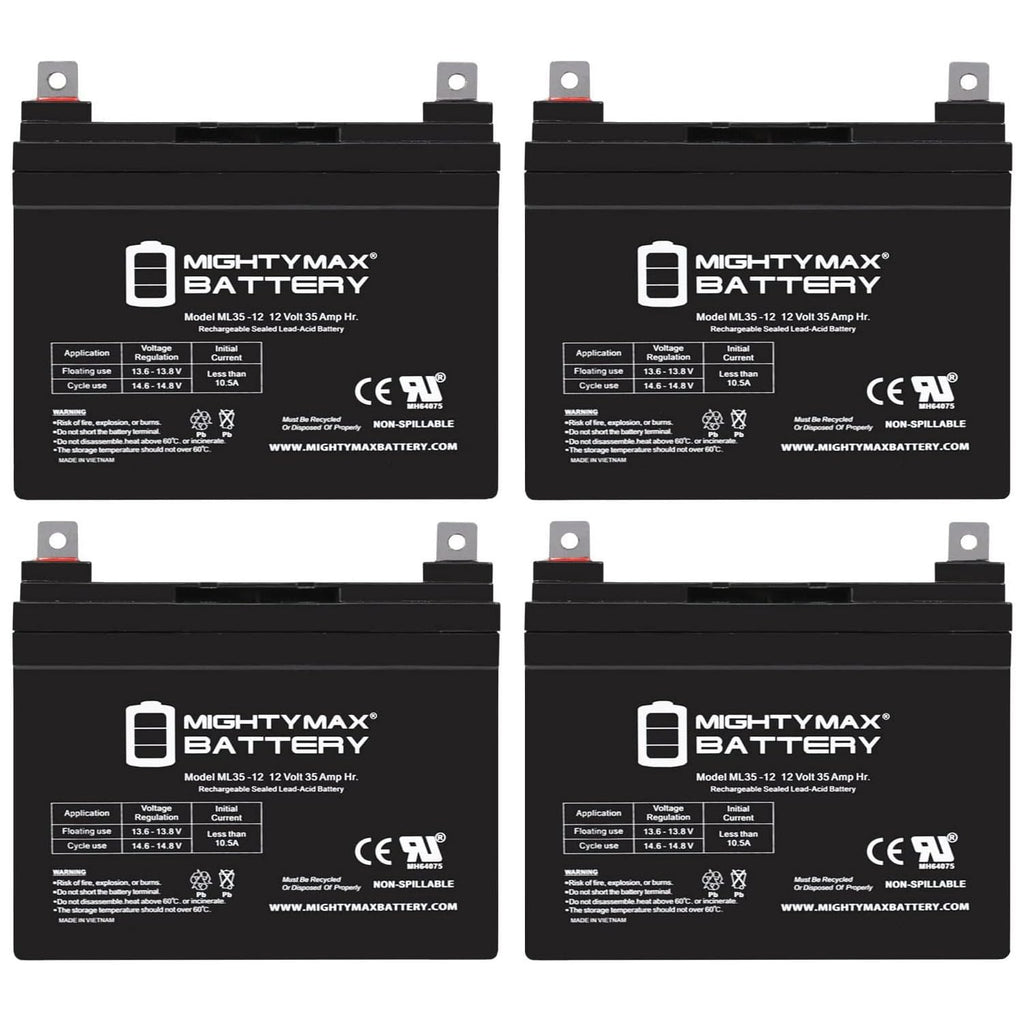 12V 35AH SLA Battery 4 Pack W2370