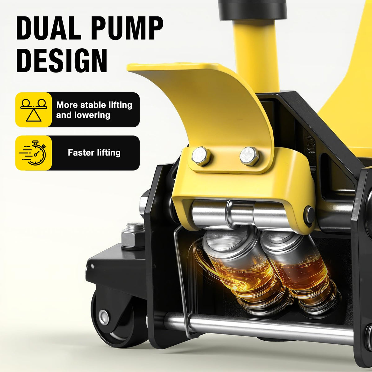 2 Ton Low Profile Hydraulic Floor Jack with Foot Pedal P985085