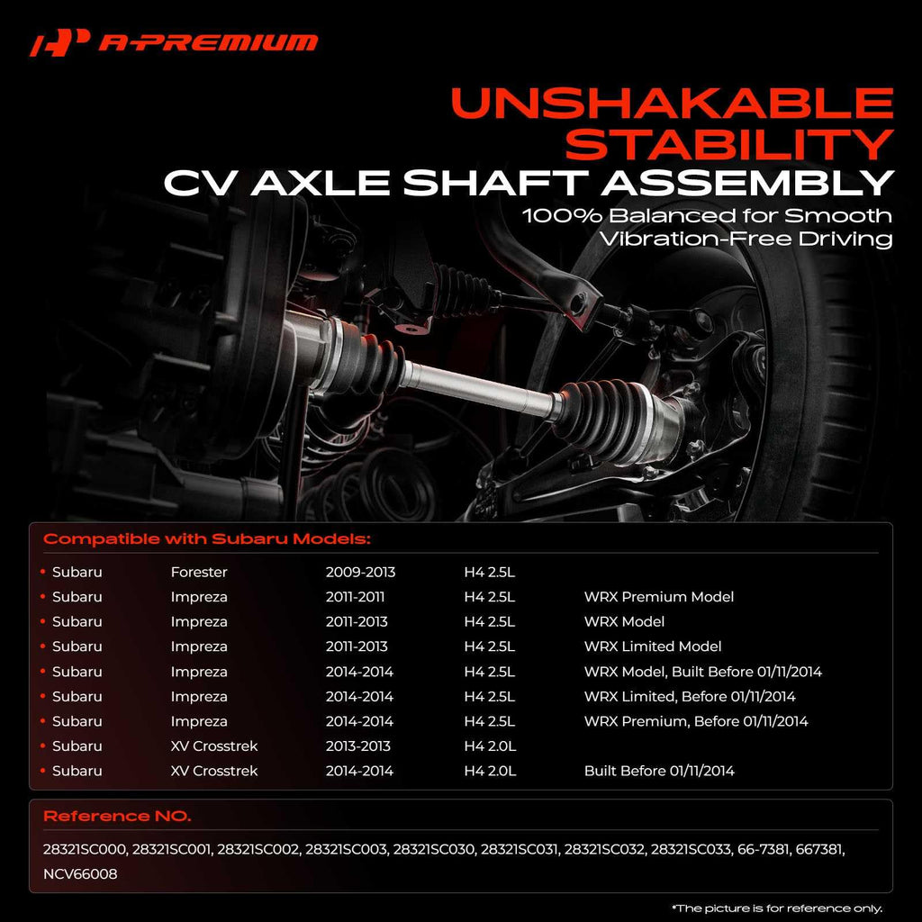 Front CV Axle Shaft Assembly Q4239