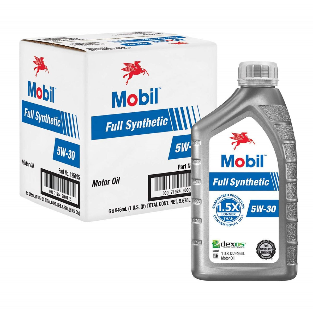 Full Synthetic Motor Oil 5W-30 1 Quart Pack of 6 T585759
