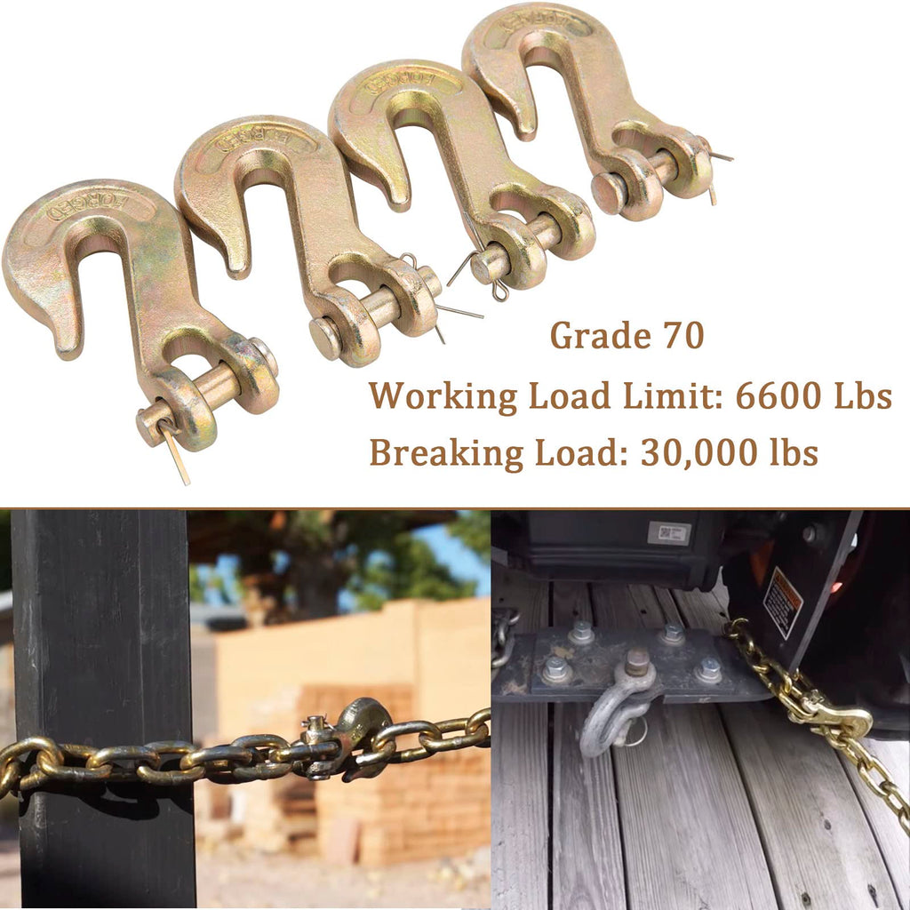 3/8" Grade 70 Clevis Grab Hook 10 Pack B45576