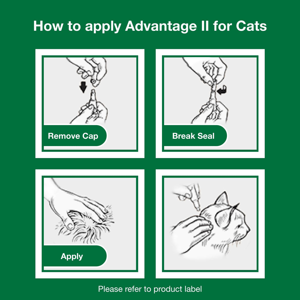 Advantage II Small Cat Topical Flea Treatment & Prevention, 2ct G510397